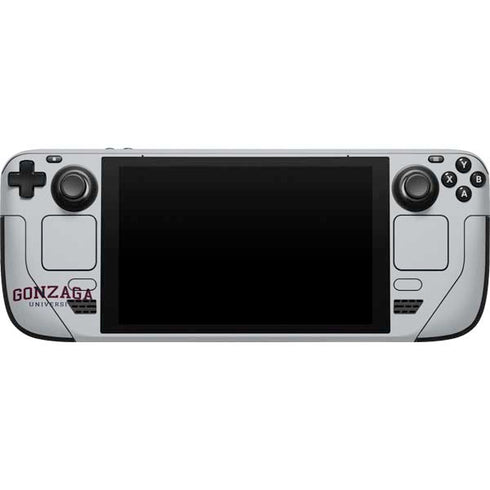 Gonzaga University Collegiate Text Steam Deck Handheld Gaming Computer Skin